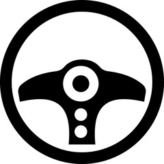 steering wheel vector icon . steer sign . driving symbol for Automobile, machine . isolated transparent background solid outline signs for Test drive mobile concept web designs. and editable stroke