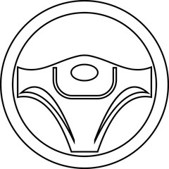steering wheel vector icon . steer sign . driving symbol for Automobile, machine . isolated transparent background solid outline signs for Test drive mobile concept web designs. and editable stroke