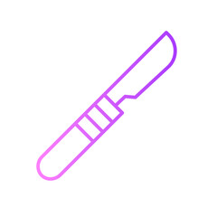 Obraz premium scalpel gradient icon