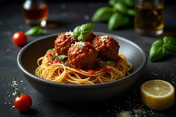spaghetti with tomato sauce