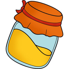 The illustration of a honey