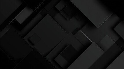 Black Abstract Geometric Background Vector Design with Dynamic Lines and Minimalist Shapes for Tech Presentations, Corporate Branding, Digital Content, Web Banners, and Luxury Visual Projects. Dark Mo