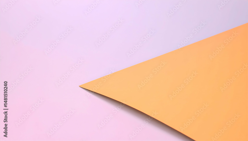 Poster minimalist geometric abstract background with blue and yellow gradients featuring soft colors and mo