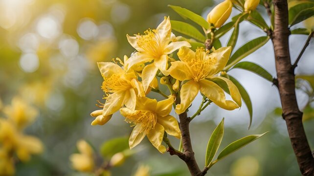 Yellow champaka flower