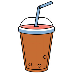 Drink on white background