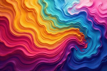 Fototapeta premium Vibrant abstract background with swirling colors and textures, perfect for design projects , vibrant design, bright