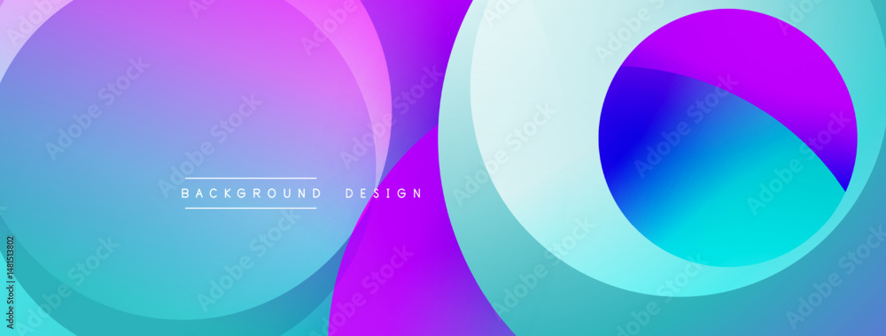 Leinwandbilder abstract fluid shapes, vibrant colors blend. modern design elements create dynamic visual experience