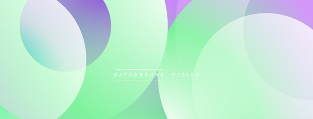 Abstract background features overlapping circles. Soft pastel colors blend, creating gentle gradients. Minimalist design, modern aesthetic.