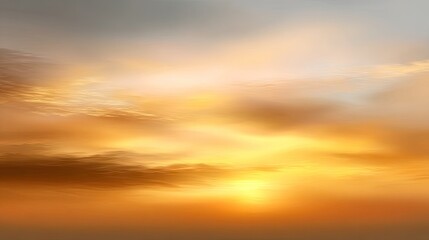 Naklejka premium Sunset sky golden hour clouds