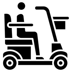 Mobility Aid glyph icon