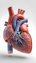 human heart anatomy in the shape
