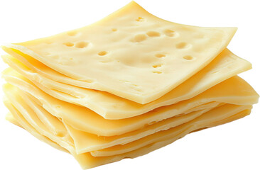 Stacked Slices of Swiss Cheese