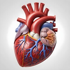 human heart anatomy in the shape