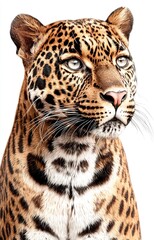 Obraz premium close up portrait of a leopard