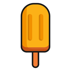 Stick ice cream icon for summer fresh food