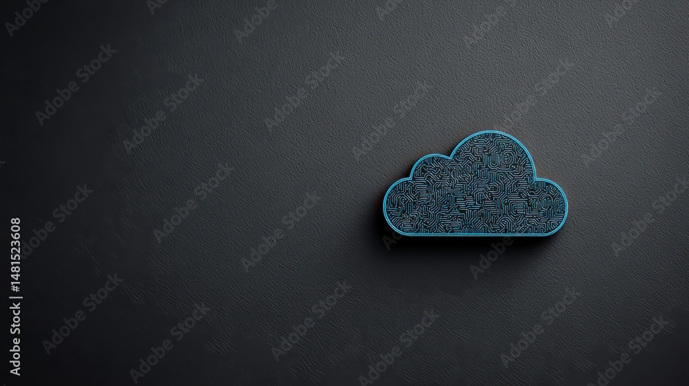 Aufkleber cloud computing technology digital data storage management