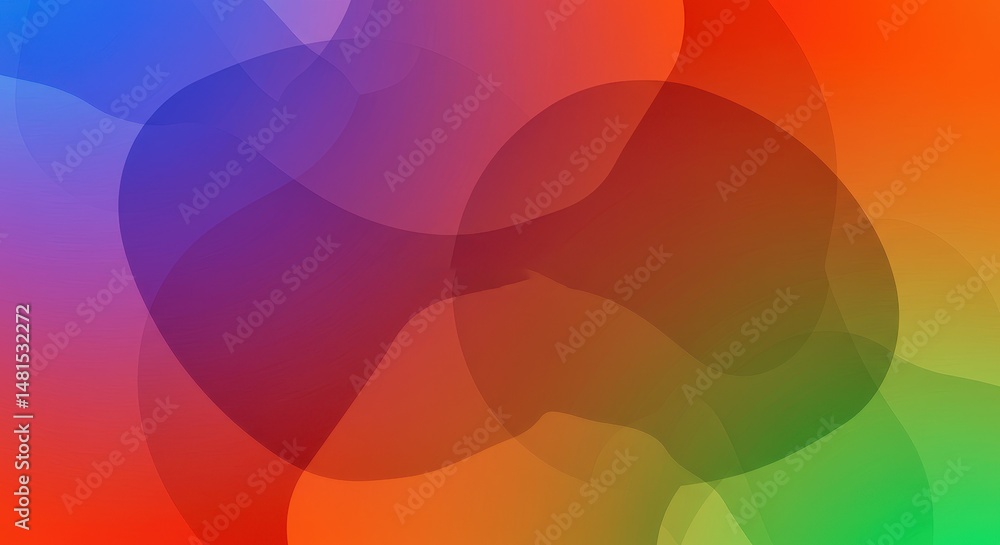 Wall mural abstract colorful gradient with circle