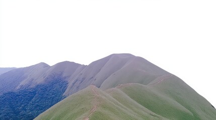 Naklejka premium Serene Mountain Ridge Trail Hiking Nature Landscape Photography
