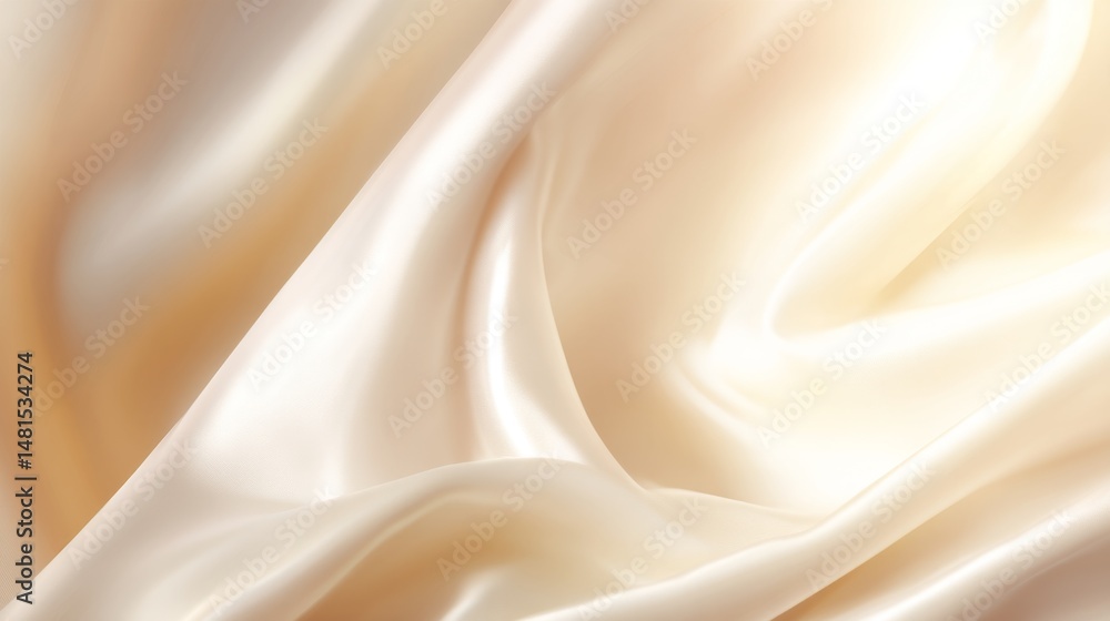Poster soft abstract silk texture with warm shadows and smooth surface