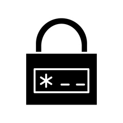 password glyph icon