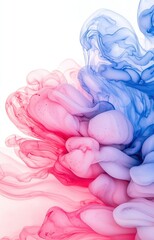 pink and blue smoke