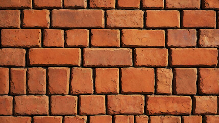 Obraz premium Rustic Red Brick Wall Texture Background for Design Projects