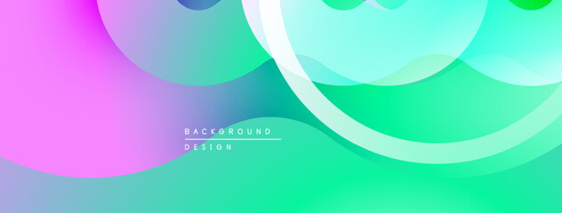 Abstract fluid shapes, vibrant colors blend. Gradient background creates dynamic visual effect. Modern design element for digital projects.