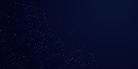 Abstract dot white blue pattern gradient texture technology background.