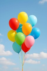 Obraz premium colorful balloons in the sky