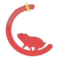 A cleverly designed hamster-themed logo can effectively represent qualities like energy, diligence, and a nurturing spirit for a brand
