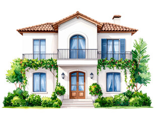 house on white background
