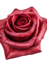 red rose isolated on white