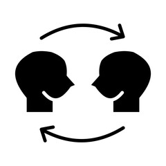 Core Values Glyph Symbol Icon