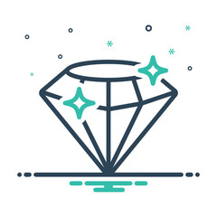 Mix icon for diamond