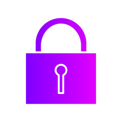 padlock gradient icon