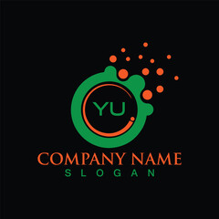 Creative logo design with abstract shape