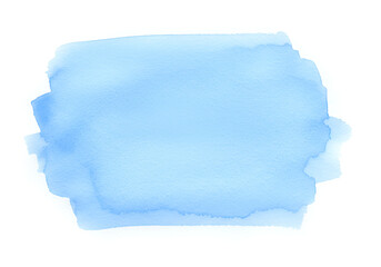 This image is a beautiful watercolor painting with different shades of blue, forming an abstract cloud-like shape. However,