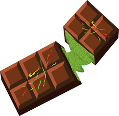 iral Chocolate Dessert from Dubai

