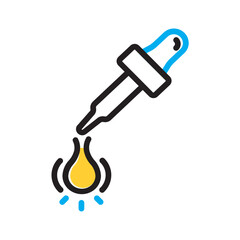 Vector multi color icon for Glycerine