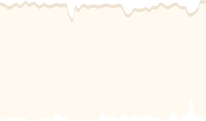 Obraz premium Creamy Drips: Opaque White Liquid Flowing Over a Smooth Beige Surface, Abstract Texture Background