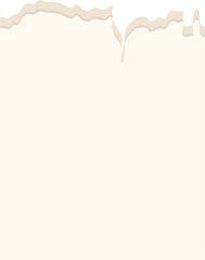 Torn Edge Paper: Beige Blank Space Texture