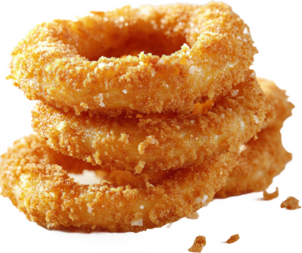 Crispy Fried Onion Rings Stack