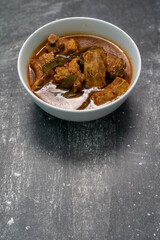 Spicy Pork Bone Curry, a local food from the southern region of Thailand