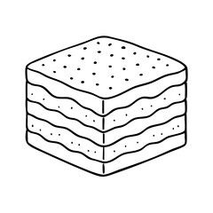 Tiramisu Dessert a Classic Italian Sweet Treat Vector