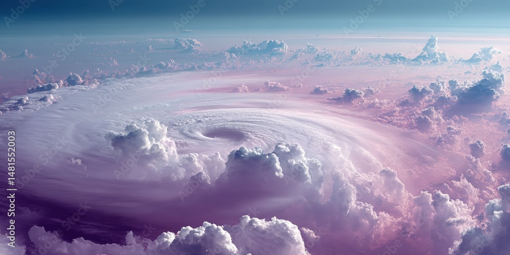 Poster atmospheric symphony immersive climate science visualization of massive hurricane dynamics - next-ge