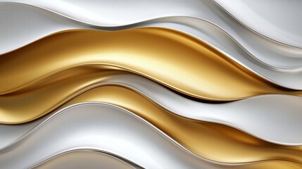 Obraz premium Smooth textures create a mesmerizing burnished metallic glow in this artwork.