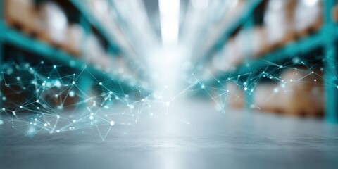 Hyperconnected Logistics Revolution AI-Powered Blockchain Warehouse Visualization Transforming Supply Chain Transparency and Digital Inventory Management