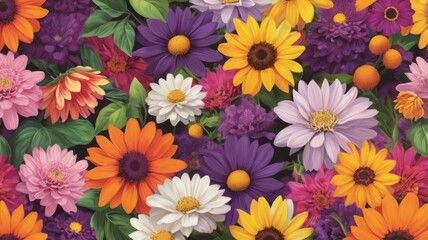Fototapeta premium abstract floral macro background close illustration texture fresh, spring garden