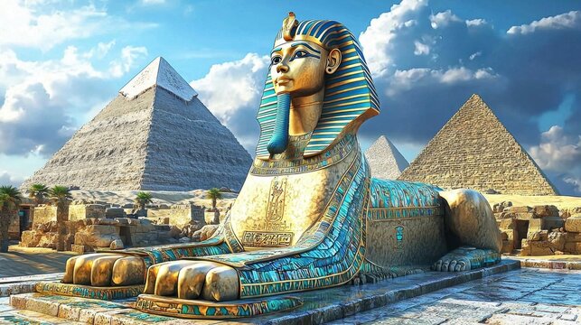 Breathtaking Fantasy View of the Egyptian Sphinx 