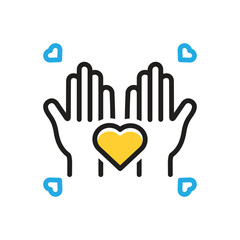 Multi color icon for relationship